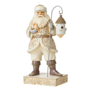 Jim Shore Woodland Santa With Birdhouse Figurine, 10"