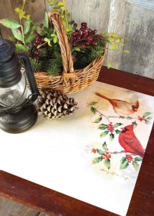 Heirloom heritage lace cardinals place mats