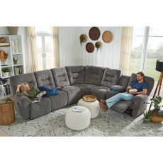 Unity with Reclining Chaise & Console Storage | Hardwood-Frame Reclining Sectional | Best Home Furnishings