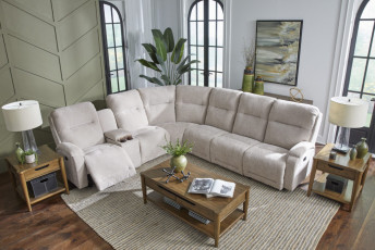 The Maverly Reclining Sectional will elevate the comfort of home by offering the perfect combination of style, relaxation and rejuvenation.
