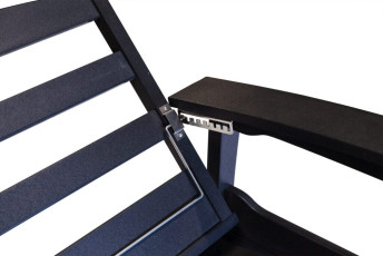 Mission Reclining Chair — Adjustable Back Latch Detail | Leisure Lawns