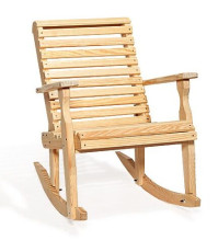 Roll Back Rocker in Pressure-Treated Pine | Leisure Lawns Wood